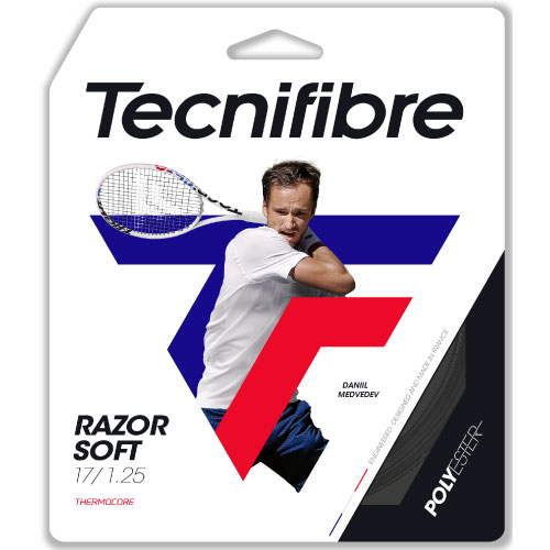 テクニファイバー レーザーソフト カーボン (0404GRAS) [ tecnifibre ポリエステル ストリング ]23SS（1.25mm / カーボン）