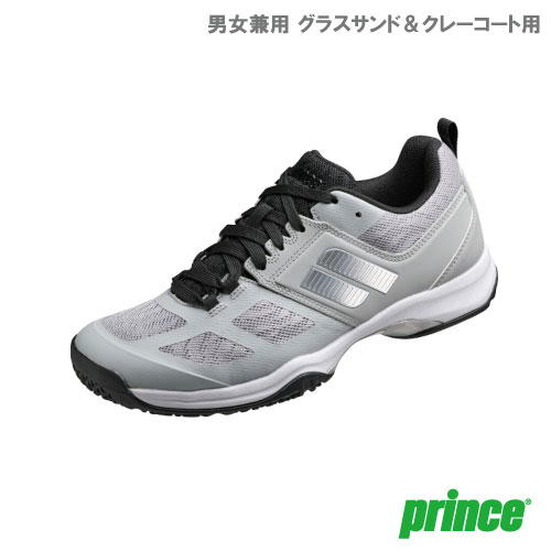 【SALE】プリンス WIDE LITE V CG（prince DPSWC6 ワイドライト5 CG 248）テニスシューズ メンズ・レディース オムニ・クレー用 23FW（26.0cm / グレー×ブラック(248)）