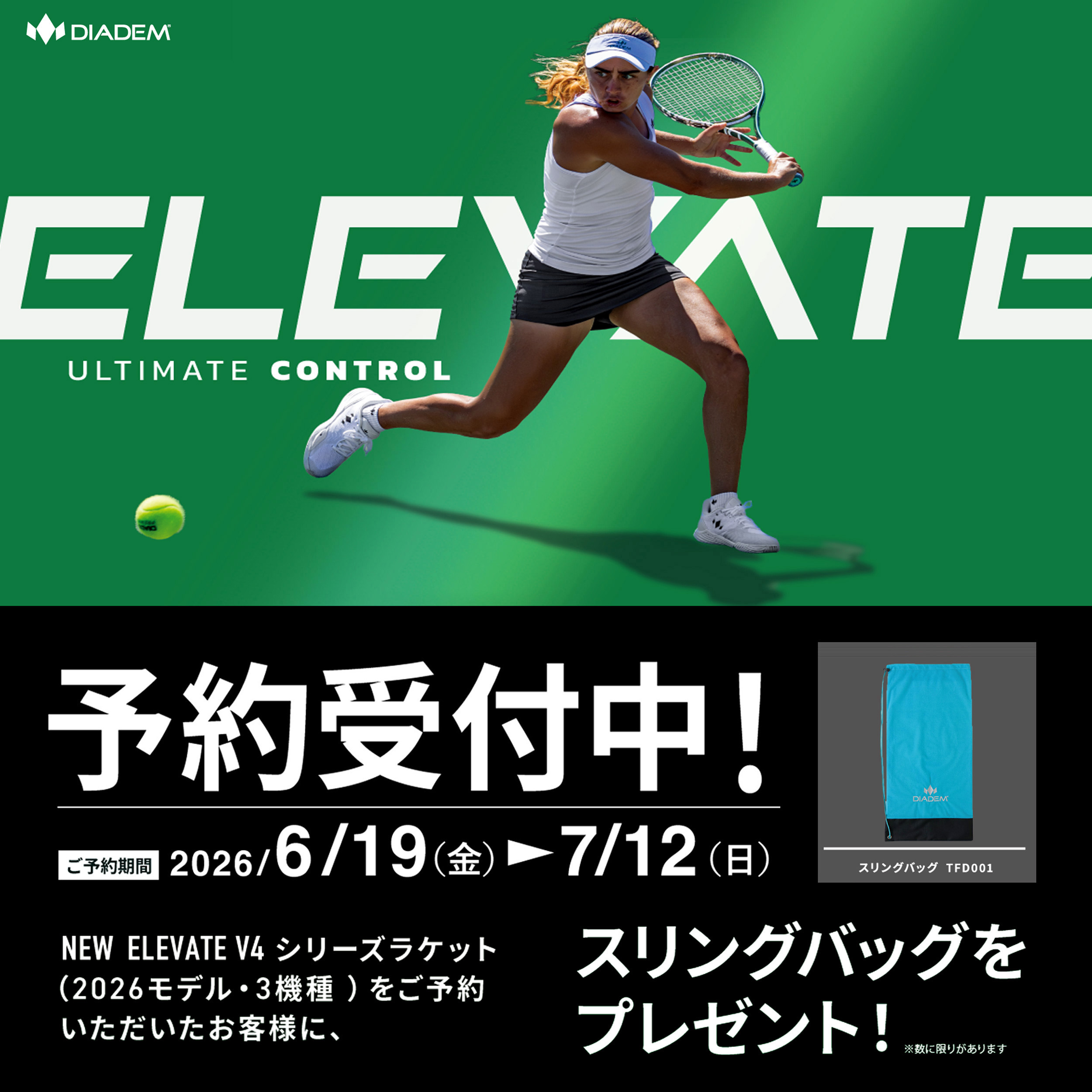 DIADEM ELEVATE V4 予約キャンペーン