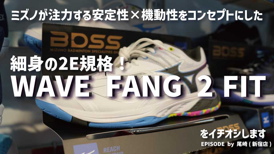 細身の2E規格!MIZUNO「WAVE FANG 2 FIT」をイチオシ!