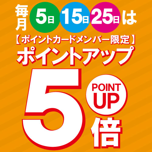 ポイント5倍/